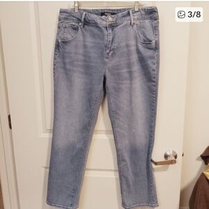 Stylish Light Blue Women's Straight Leg Jeans